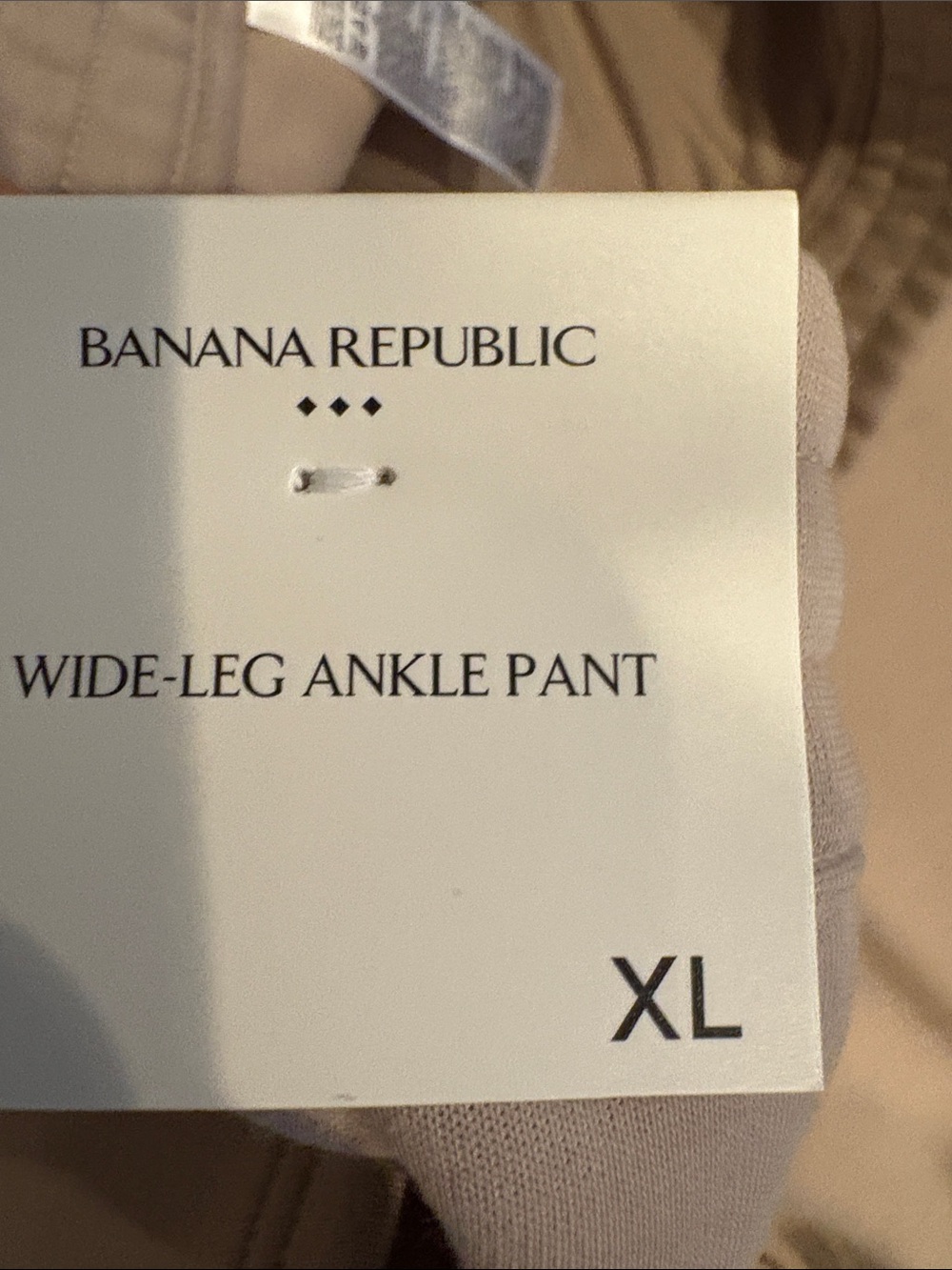 NWT Banana Republic Wide-Leg Pull-On Pants in Light Beige - Picture 12 of 12